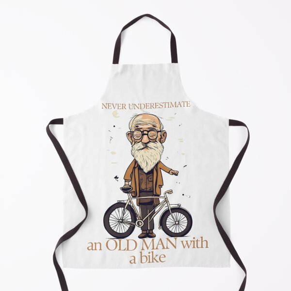 Item preview, Funny Sarcastic design: Never underestimate an old man with a bike designed and sold by Przemy.