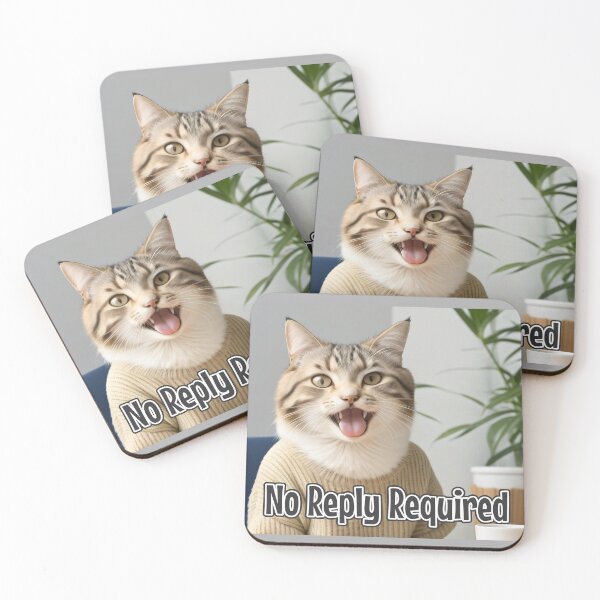 Item preview, AI-Generated Cat 02 "No reply required" designed and sold by Cliff-Qi.