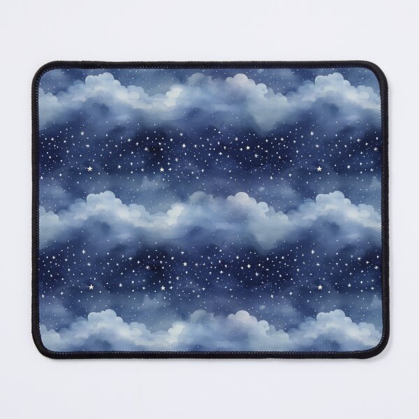 Item preview, Watercolour Cloudy Starry Night Sky designed and sold by HeyImFlooky.