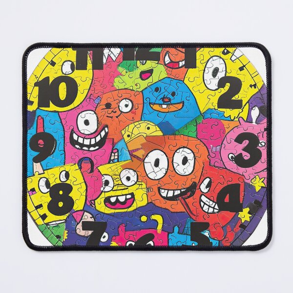 Item preview, Abstract Jigsaw Puzzle Wall Clock 9 designed and sold by 3 CITIES.