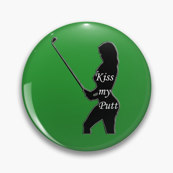 Item preview, Kiss my Putt - Sexy Female Silhouette Golfer designed and sold by shutterrudder.