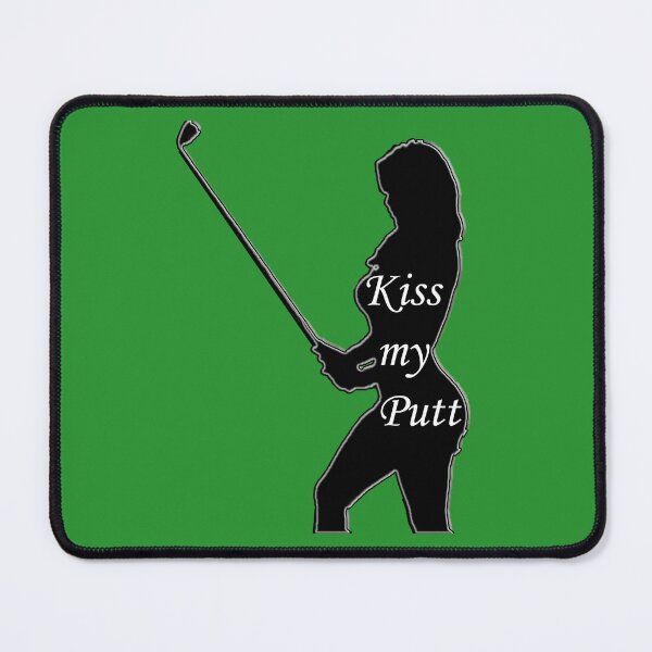 Item preview, Kiss my Putt - Sexy Female Silhouette Golfer designed and sold by shutterrudder.