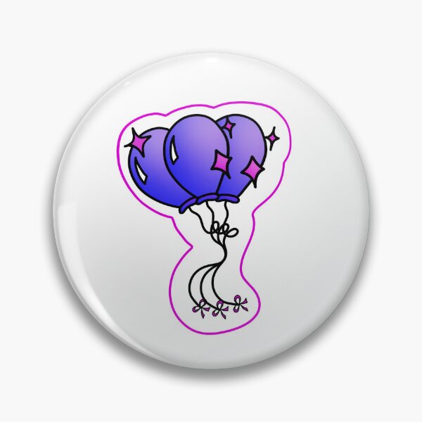 Item preview, Sparkly Purple Balloons designed and sold by marigold-art.