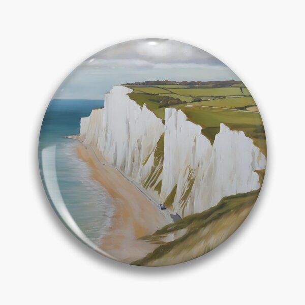 Item preview, Oil-Painted Majesty of the White Cliffs of Dover designed and sold by colorvisionart.