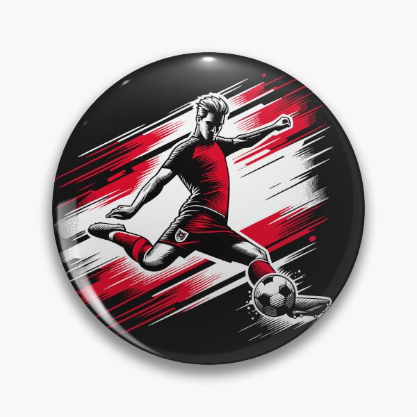 Item preview, Dynamic Austria Soccer Star in Action - Vector Design designed and sold by SerhiiArt.