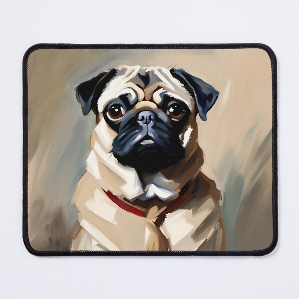Item preview, Pug Dog Portrait with Tie designed and sold by Futurebeachbum.