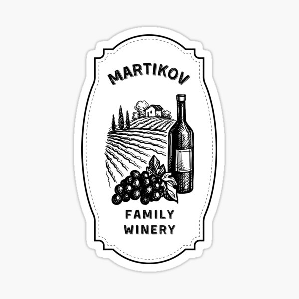 Artikel-Vorschau von Weingut der Familie Martikov, designt und verkauft von whitemoonart.