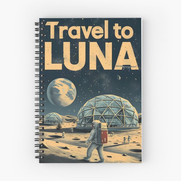 Item preview, Travel to Luna - Vintage Style Poster - Fantasy designed and sold by Fenay Designs.