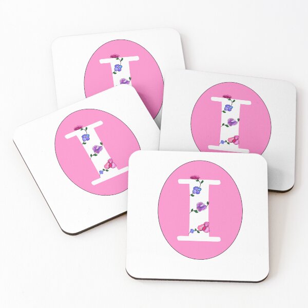Item preview, Preppy letters I Pink Capital Uppercase Personalized Monogram name lettering Letter I designed and sold by Artonmytee.