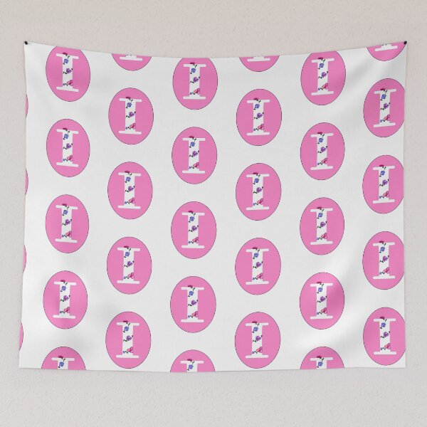 Item preview, Preppy letters I Pink Capital Uppercase Personalized Monogram name lettering Letter I designed and sold by Artonmytee.