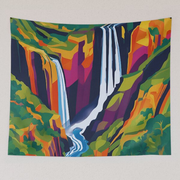 Item preview, Abstract Soar at Angel Falls designed and sold by colorvisionart.