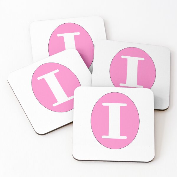 Item preview, Preppy letters Pink Capital Uppercase Personalized Monogram name lettering Letter I designed and sold by Artonmytee.