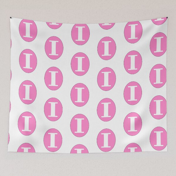 Item preview, Preppy letters Pink Capital Uppercase Personalized Monogram name lettering Letter I designed and sold by Artonmytee.