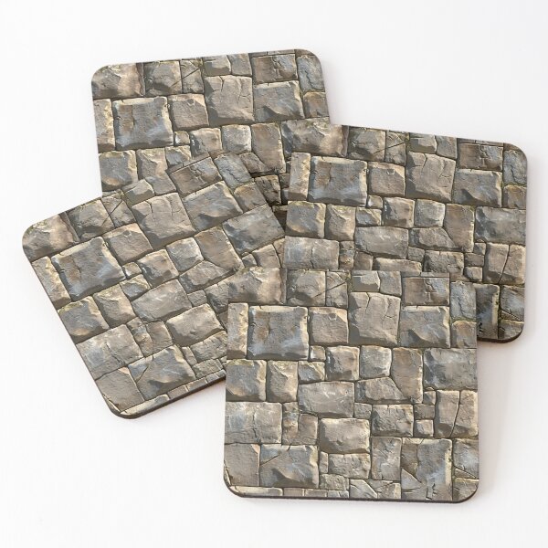 Item preview, Medieval Masonry - Timeless Stone Wall Pattern designed and sold by Sir Meow Meow.