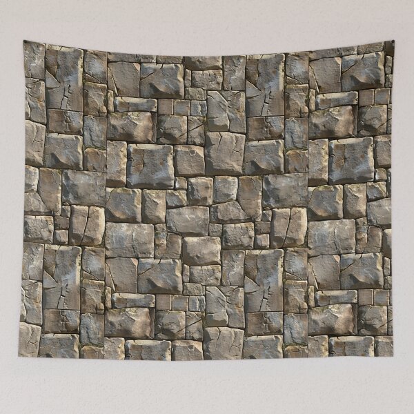 Item preview, Medieval Masonry - Timeless Stone Wall Pattern designed and sold by Sir Meow Meow.