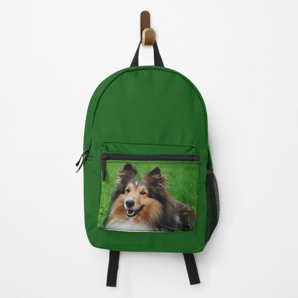 Item preview, Sheltie with shamrock, cute happy dog designed and sold by shamrock-illus.