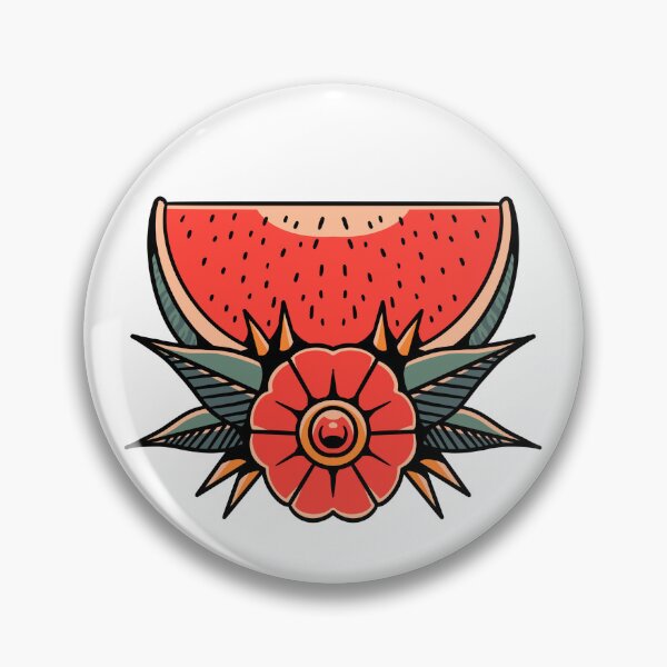 Artikelvorschau, Wassermelonen Tattoo Flash entworfen und verkauft von OutbreakDesigns.