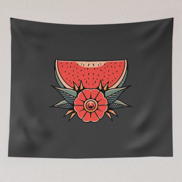 Artikelvorschau, Wassermelonen Tattoo Flash entworfen und verkauft von OutbreakDesigns.