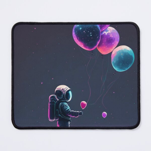 Artikelvorschau, Astronautenkind hält Luftballons unter einem Himmel voller Sterne entworfen und verkauft von oceanventure.