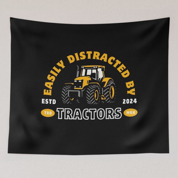 Item preview, Easily Distracted By Tractors designed and sold by OnTheTrend.