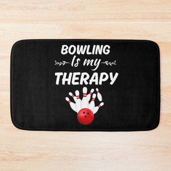 Item preview, Bowling is my therapy, bowling sport lovers saying, bowling game fan designed and sold by NBSStore.