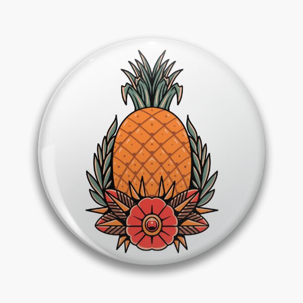 Artikelvorschau, Ananas-Tattoo-Blitz entworfen und verkauft von OutbreakDesigns.