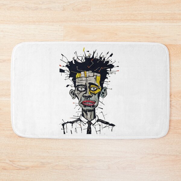 Item preview, Black & White Portrait With a Pop of Red and Yellow designed and sold by ZenEvoke.