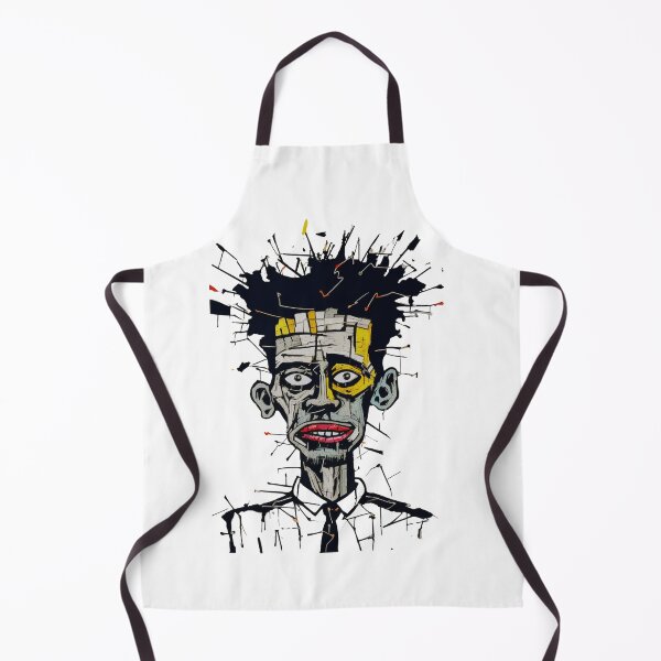 Item preview, Black & White Portrait With a Pop of Red and Yellow designed and sold by ZenEvoke.