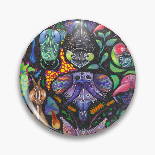 Item preview, bugagstas.Entomology,pattern, Insects, Bugs, pattern, hand drawn, mushroom, maximalism  designed and sold by Soulape.