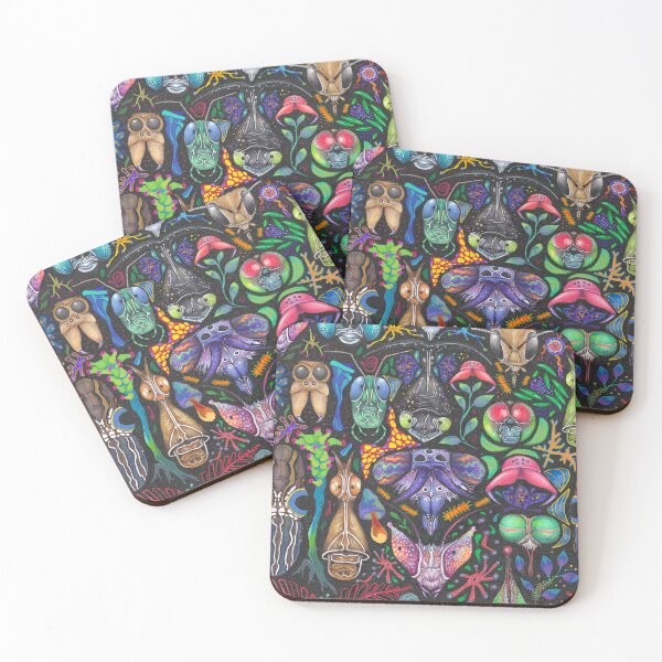 Item preview, bugagstas.Entomology,pattern, Insects, Bugs, pattern, hand drawn, mushroom, maximalism  designed and sold by Soulape.