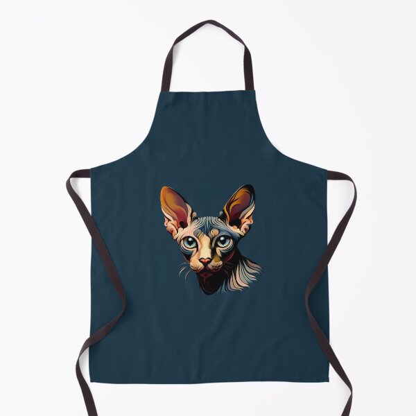 Item preview, Sphynx Serenity: Abstract Elegance by De Kooning designed and sold by BastKittyStore.