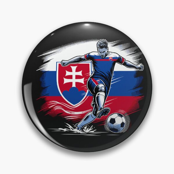 Item preview, Dynamic Slovakia Soccer Star in Action - Vector Design designed and sold by SerhiiArt.