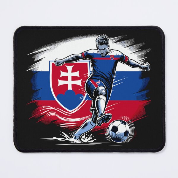 Item preview, Dynamic Slovakia Soccer Star in Action - Vector Design designed and sold by SerhiiArt.