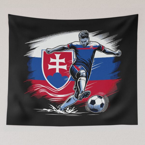 Item preview, Dynamic Slovakia Soccer Star in Action - Vector Design designed and sold by SerhiiArt.