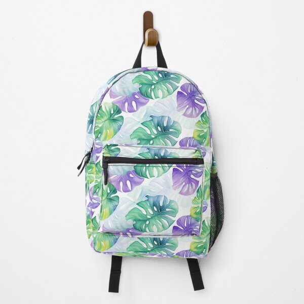 Item preview, Watercolour Purple And Green Monstera Melt designed and sold by HeyImFlooky.
