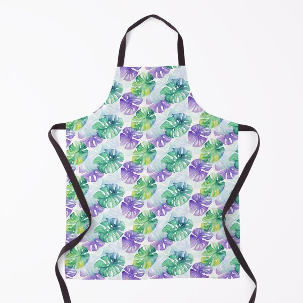Item preview, Watercolour Purple And Green Monstera Melt designed and sold by HeyImFlooky.