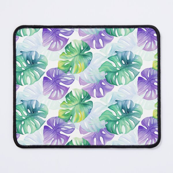 Item preview, Watercolour Purple And Green Monstera Melt designed and sold by HeyImFlooky.