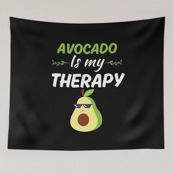 Item preview, Avocado is my therapy, funny avocado eater, avocado girl or lady saying designed and sold by NBSStore.