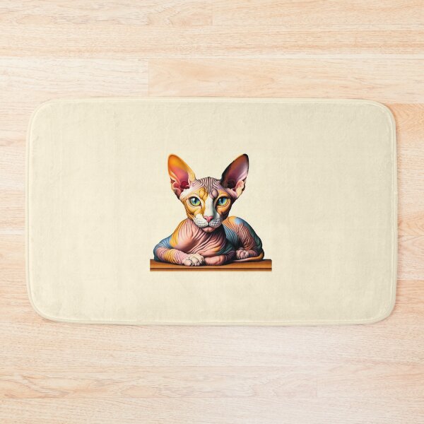 Item preview, Sphynx Reverie: Abstract Elegance Inspired by De Kooning designed and sold by BastKittyStore.