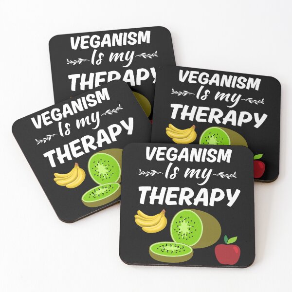 Item preview, Veganism is my therapy, funny vegan vibe saying, for vegan mom or vegan family. designed and sold by NBSStore.
