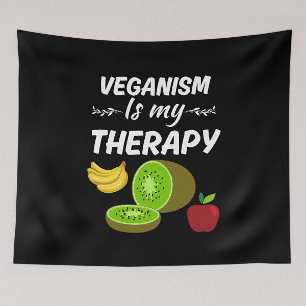 Item preview, Veganism is my therapy, funny vegan vibe saying, for vegan mom or vegan family. designed and sold by NBSStore.