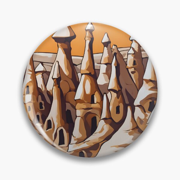 Item preview, Abstract Marvels in Cappadocia Fairy Chimneys designed and sold by colorvisionart.