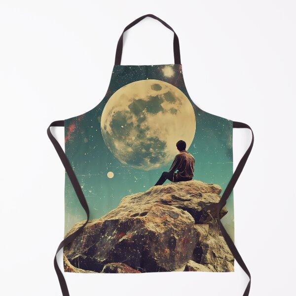 Item preview, Man staring at the moon designed and sold by Akazox.