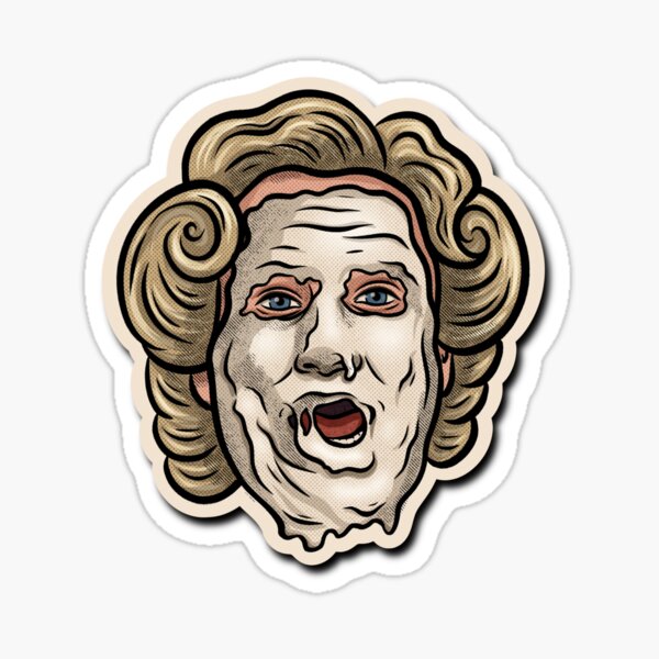 Artikel-Vorschau von Frau Doubtfire Hallo!, designt und verkauft von PopOffStudio.