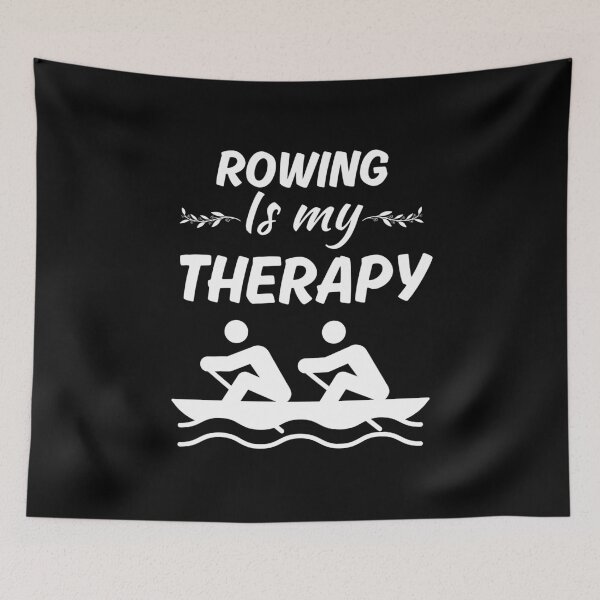 Item preview, Rowing is my therapy, funny rowing sport player or fan, for rowing team or crew and people who love rowing designed and sold by NBSStore.