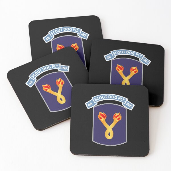 Item preview, Army - 48th Infantry Scout Dog Plt Tab w 196th Inf Bde designed and sold by Military Insignia Products.