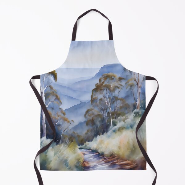 Item preview, Blue Mountains Watercolor designed and sold by colorvisionart.