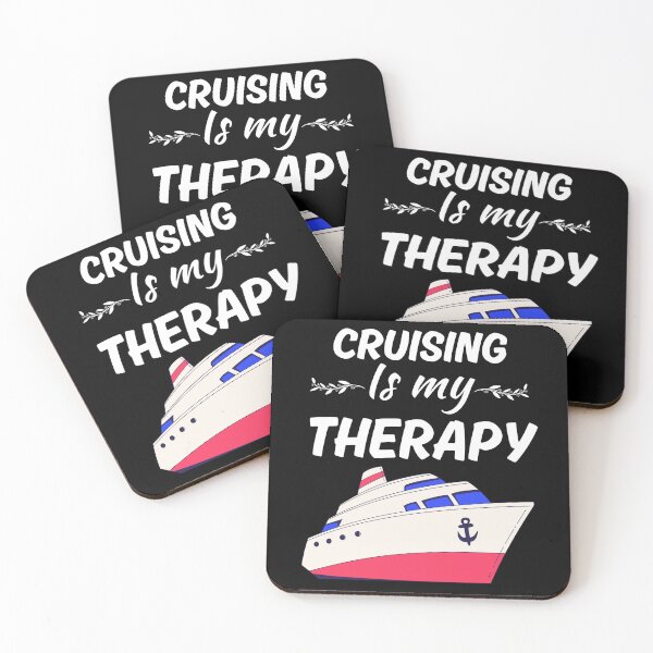 Item preview, Cruising is my therapy, funny cruising life sayings quotes, for cruising dad or mom designed and sold by NBSStore.