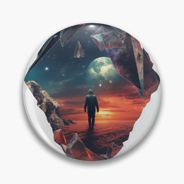 Item preview, "Fragmented Dreams": Broken shards of surreal imagery suspended in space, symbolizing the fragmented nature of dreams and imagination. designed and sold by LittleOF Arty.