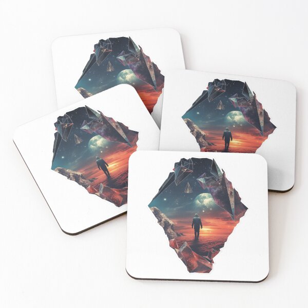 Item preview, "Fragmented Dreams": Broken shards of surreal imagery suspended in space, symbolizing the fragmented nature of dreams and imagination. designed and sold by LittleOF Arty.